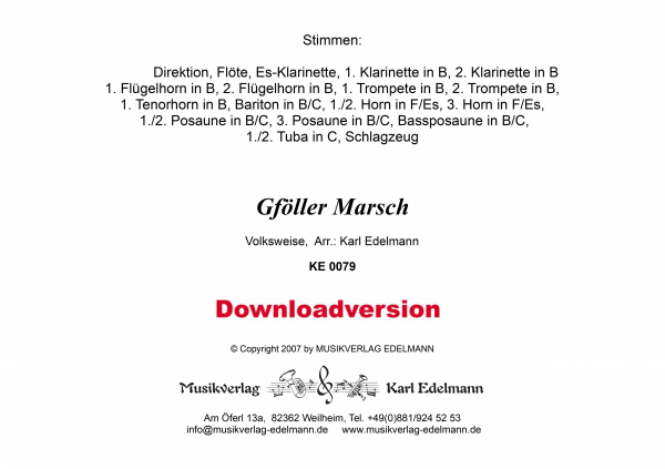 Gföller Marsch - Download